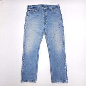 Vintage Levis 501 XX Jeans Mens 36x30.5 Blue Straight Leg Medium Wash Y2K Denim